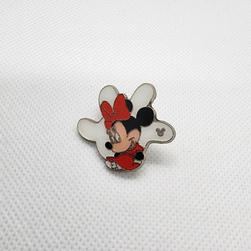 🌺 5/$25 Disney Minnie Mouse White Glove‎ Silhouette Trading Pin Hidden Mickey